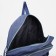 A backpack with a zipper, 3 outer pockets, blue color