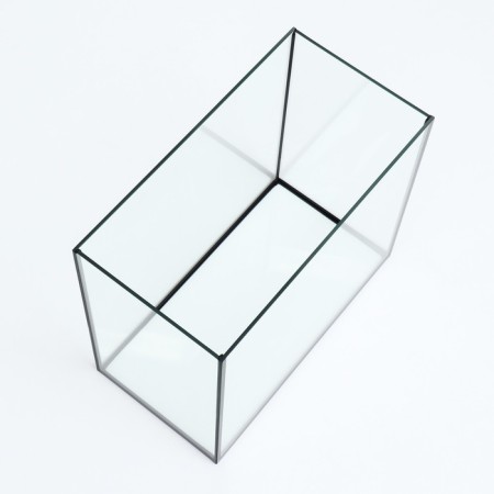 Aquarium "rectangular" with a lid, 20 liters, 36 x 19 x 31.7 cm, black-2
