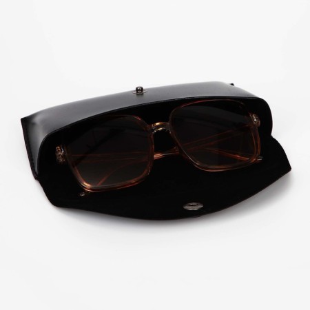 Case for glasses on the button, black color-3