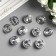 Decor for creativity Plastic "Rhinesta Diamond. Transparent" set of 10 pcs 2.5x2.5 cm