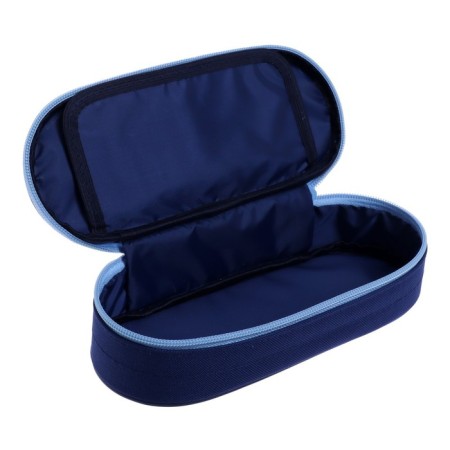 Penal-footwalk 85 x 210 x 50 mm with a folding bar, soft, textile, calligrata PMK 24-42, blue/blue-3