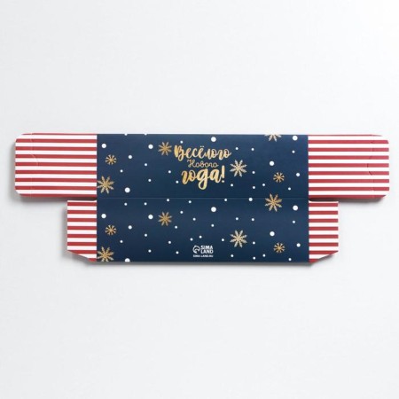 Box for Makarun "Funny New Year!", 18 x 5.5 x 5.5 cm, New Year-4