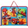 Plastic folder with A4 handles, on lightning, Spider-Man