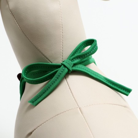 Dog collar "deer", green-4