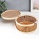 Bamboo Bamboo Casket "Round" with a cord 10x22x22 cm