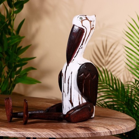 Souvenir "Pelican" hanging paws, wood 40 cm-2