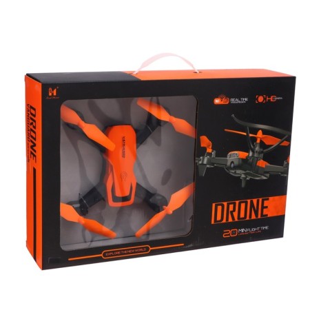 Quadrocopter LH-X56WF, camera, image transmission to smartphone, Wi-Fi, Orange color-7