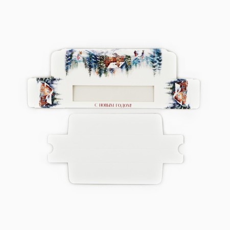 Box for Makarun "Snow Books" 18 x 5.5 x 5.5 cm, New Year-4