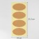 Cretaceous price tags "Kraft oval" self -adhesive, set of 10 sheets, 8.5 × 4.7 cm, beige color