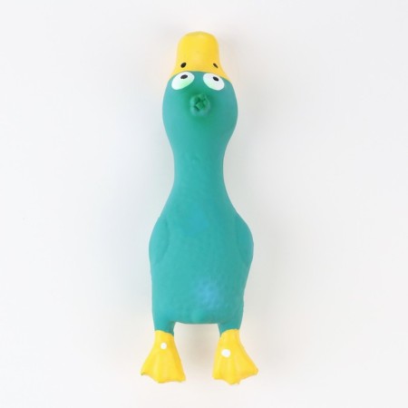Bruttail toy for dogs from latex "Duck", 17 cm, blue-1