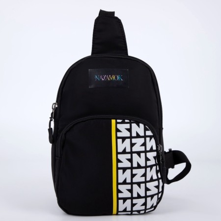 Shoulder bag, nazamok, black color-5