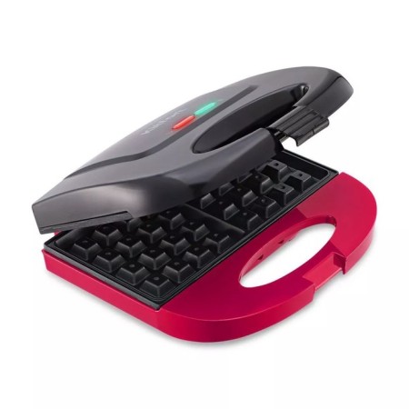 Electric waffle box Kitfort KT-3659, 750 W, Belgian waffles, black-pink