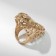 Ring Metal "Trend" cheetah, color gold, size 16