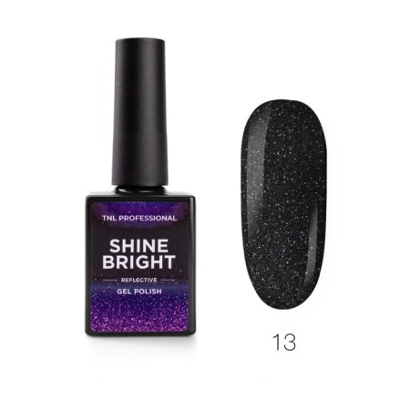 TNL Shine Bright Gel-Lilate, No. 13 Black Onyx, 10 ml-1