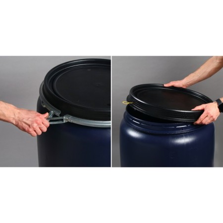 Food barrel, 227 liters, with a lid, insignificant, Open Top Drums-4