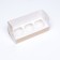 Packaging for 3 cupcake with a window, craft, 25 x 10 x 10 cm