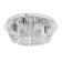 Economic Service chandelier with PDU "Barensa", 6x40W E27, chrome 45x45x25 cm
