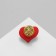 Heart icon, red color in gold