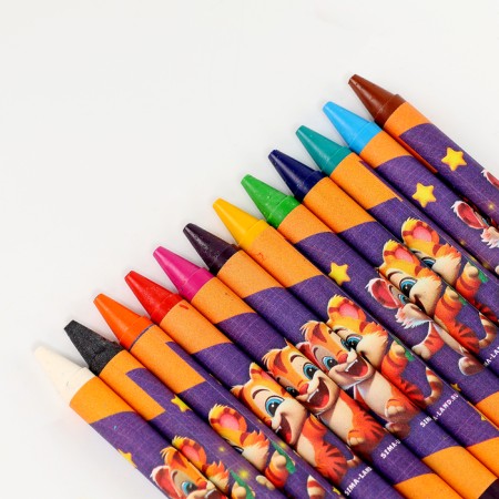 Wax crayons - pencils with sparkles "Magic", 12 colors-3