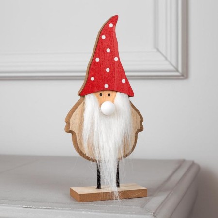 LED figure "Santa Claus" 7 × 22 × 5 cm, wood, CR2032 batteries, warm white glow-1