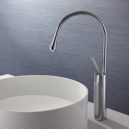 Bronze de Luxe Scandi 9015C sink mixer, 220 mm lings, brass, chrome-2