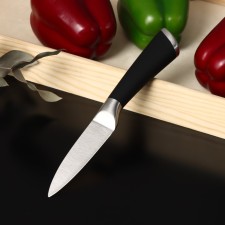 Knife for vegetables Venus kitchen shade, blade 9 cm, black color