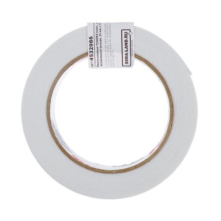 Tape bilateral tundra, adhesive, on a foamed basis, 800 μm, 24 mm x 5 m 5 m-5