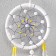 Dreams Dream D = 10 and 5 cm "A web with white and yellow beads" White 50x10x0.7 cm