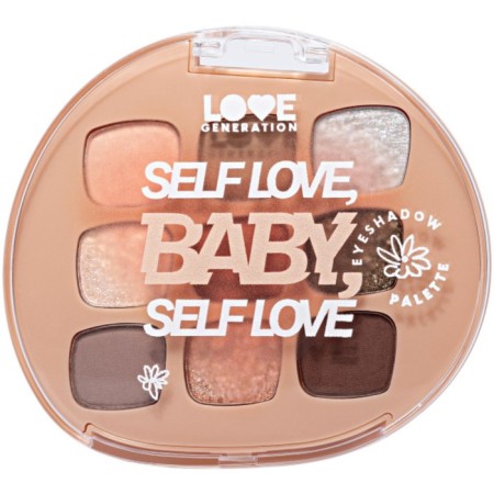Palette Shadow Love Generation Self Love, Baby, Self Love, tone 01, 9 shades, 7.2 g