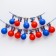 Garland on a tape with balloons "Happy Birthday!", Length 215 cm, Spider-Man