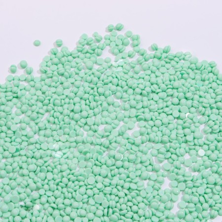 Wax for depilation, film, in granules, 100 g, green color-4