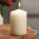 Candle - cylinder, 4 × 6 cm, 9 hours, champagne