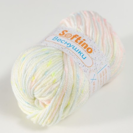 Yarn 60% acrylic, 30% cashmere, 10% silk "spring" 50 g 80 m color 04V cream-1