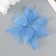 Leaves skeletoned for creativity "blue" set 20 pcs h = 6-6.5 cm