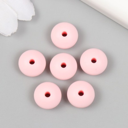 Busina silicone "flattened" pink lavender d = 1.2 cm-1