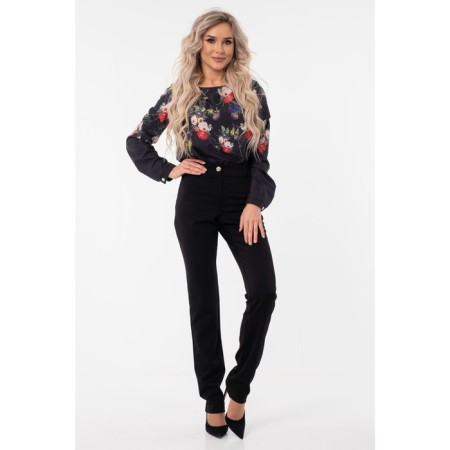Female blouse, size 46, black color-3