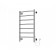 Royal Thermo Electric Room "Trapezius", P7, 450x750 mm, built -in dimmer