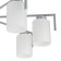 Lamp on the ESCADA rod, 1142/7p Silver. 7x60W, e27, 700x700x270 mm, silver color