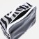 Cosmetic bag with lightning, white/black color