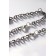 Bracelets "Demetrons" on a magnet, heart on large links, color silver