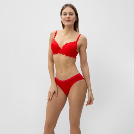 Female cowards, red color, size 46 (l)
