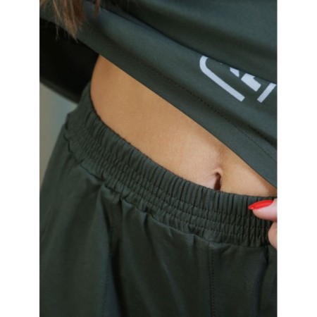 Trouser suit, size 44, khaki color-1