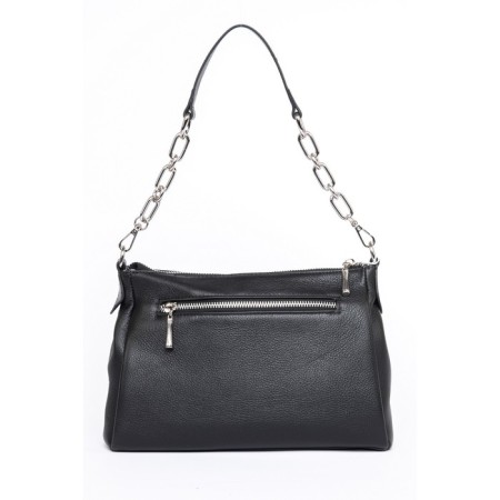 Bag Cross-Body Women's, genuine leather, Ludor black, 25x9x17 cm-1