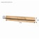Hinged shelf Archie 10.110, 1300x216x200, oak craft gold/stone dark stone