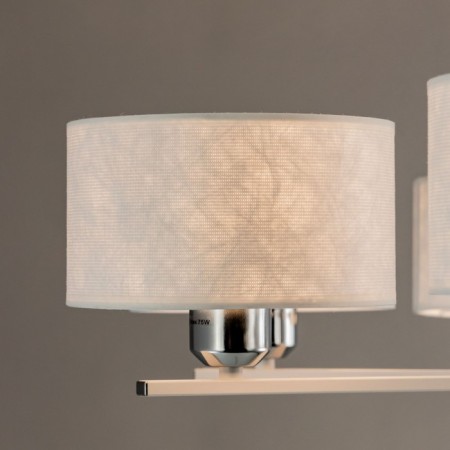 Suspended chandelier Citilux "Tilda" CL469170, 76x76x30 cm, 7x75W, E27, white color-12
