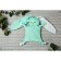 Comforter - Cherry Love heating, size 17 x 17 cm, mint color