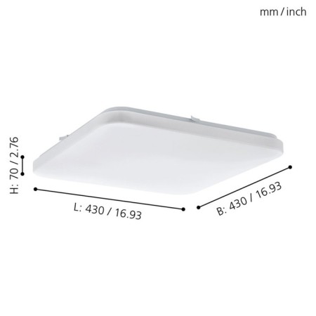 Frania lamp, 1x33.5W Led, 3000k, 3900lm, white color-1