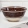 Set of salad bowls of Rishtan ceramics 15cm, brown, 3pcs in Dagger Pack
