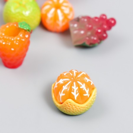 Decor for creativity plastic "citrus fruits and berries" set 7 pcs-1