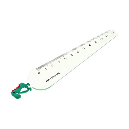 Plastic line 12 cm "dinosaurus", green-1